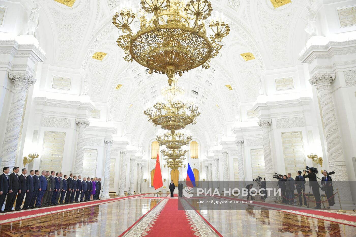 Мероприятия с участием президента РФ В. Путина в рамках государственного визита в РФ председателя КНР Си Цзиньпина