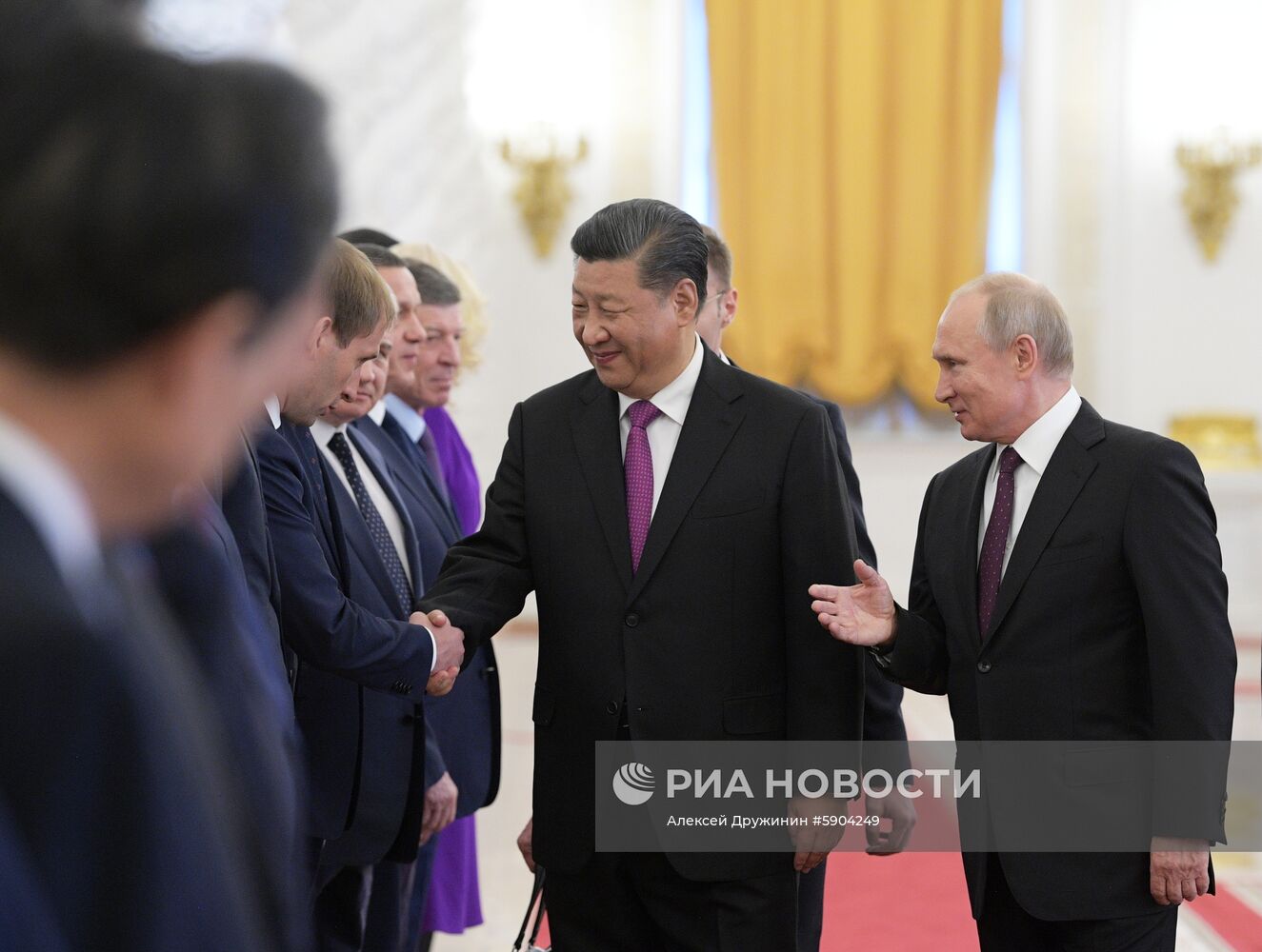 Мероприятия с участием президента РФ В. Путина в рамках государственного визита в РФ председателя КНР Си Цзиньпина