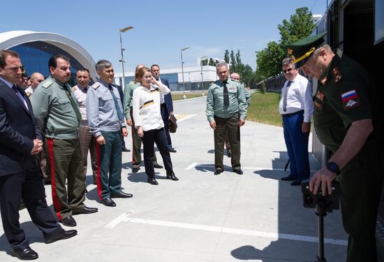 Посещение Министрами обороны стран СНГ технополиса "ЭРА"