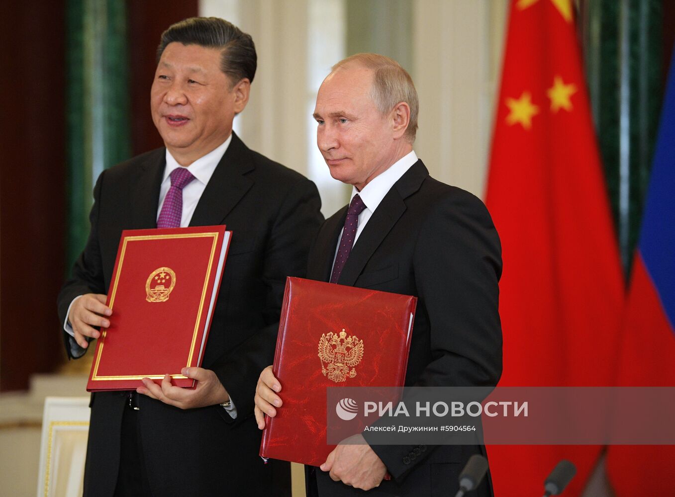 Мероприятия с участием президента РФ В. Путина в рамках государственного визита в РФ председателя КНР Си Цзиньпина