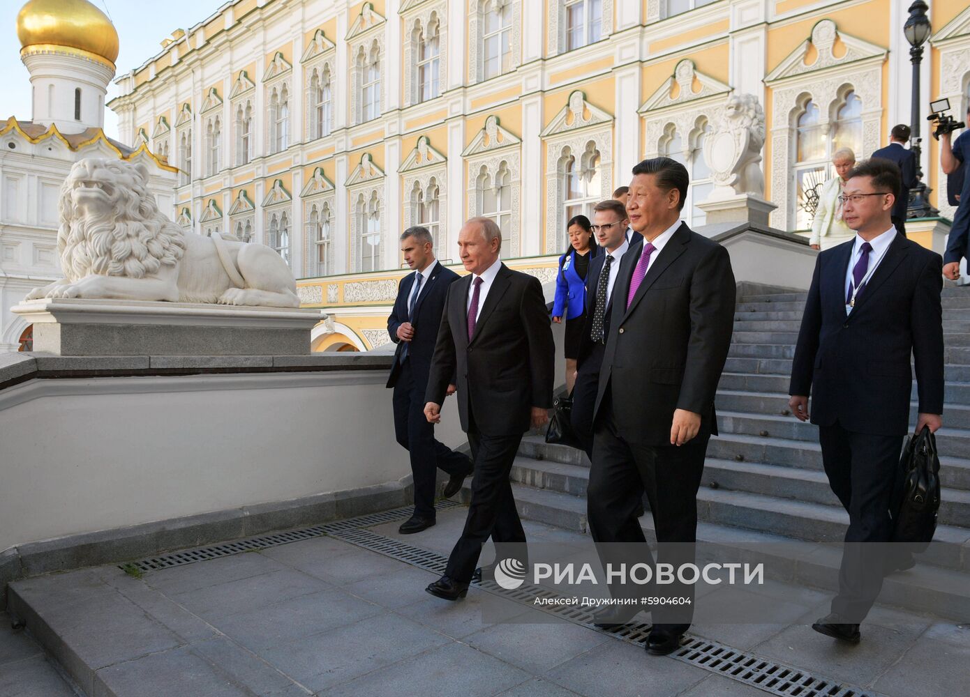Мероприятия с участием президента РФ В. Путина в рамках государственного визита в РФ председателя КНР Си Цзиньпина