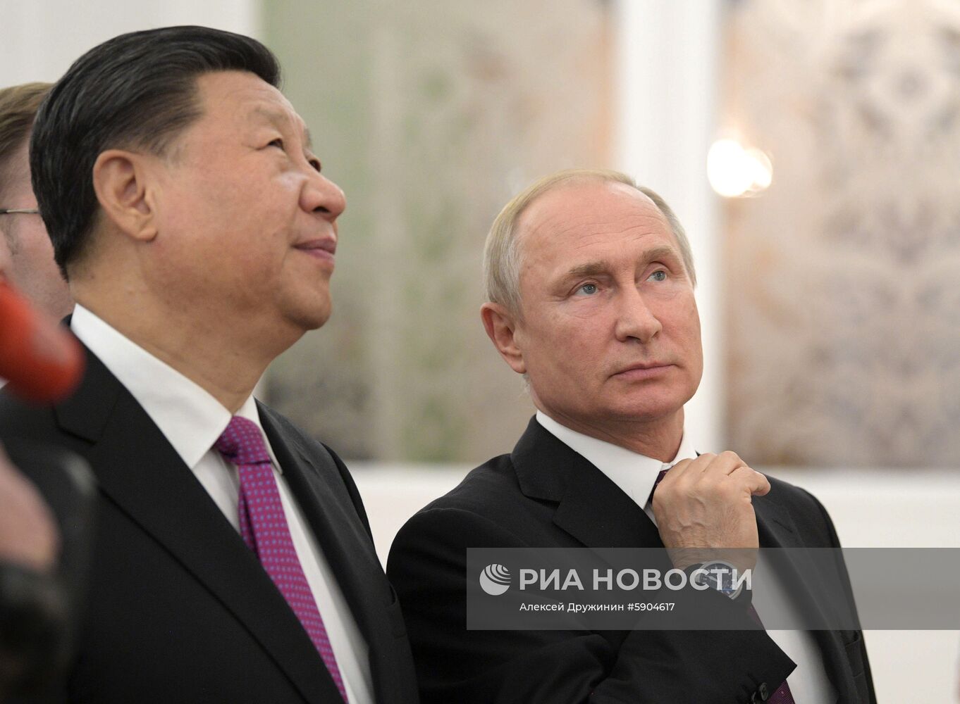 Мероприятия с участием президента РФ В. Путина в рамках государственного визита в РФ председателя КНР Си Цзиньпина
