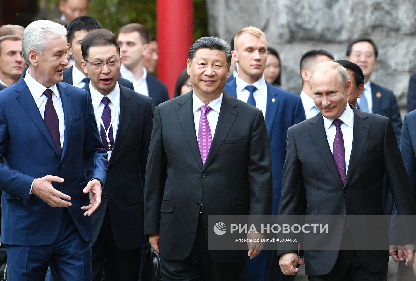 Мероприятия с участием президента РФ В. Путина в рамках государственного визита в РФ председателя КНР Си Цзиньпина