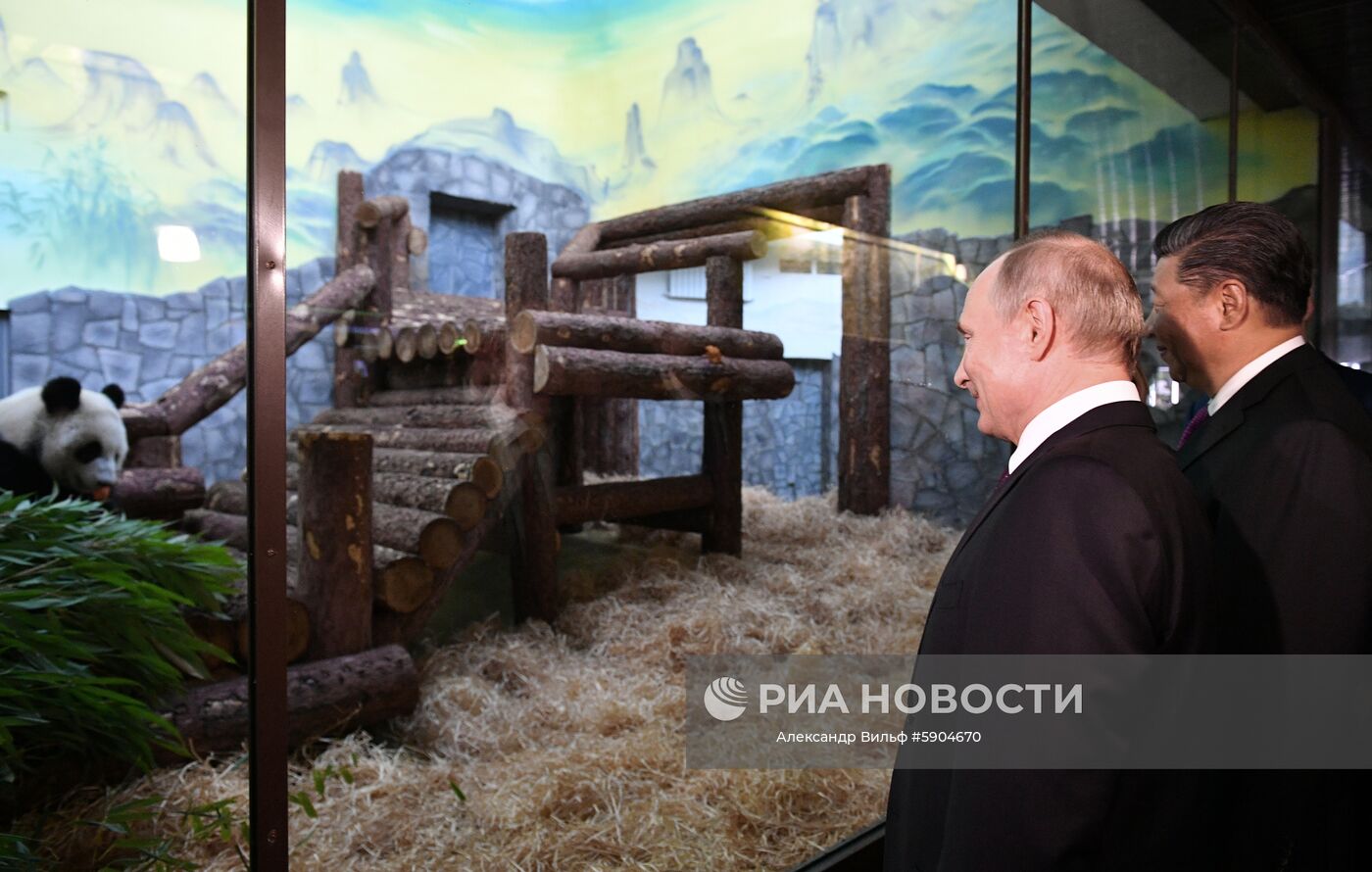 Мероприятия с участием президента РФ В. Путина в рамках государственного визита в РФ председателя КНР Си Цзиньпина