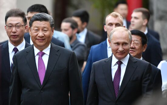 Мероприятия с участием президента РФ В. Путина в рамках государственного визита в РФ председателя КНР Си Цзиньпина