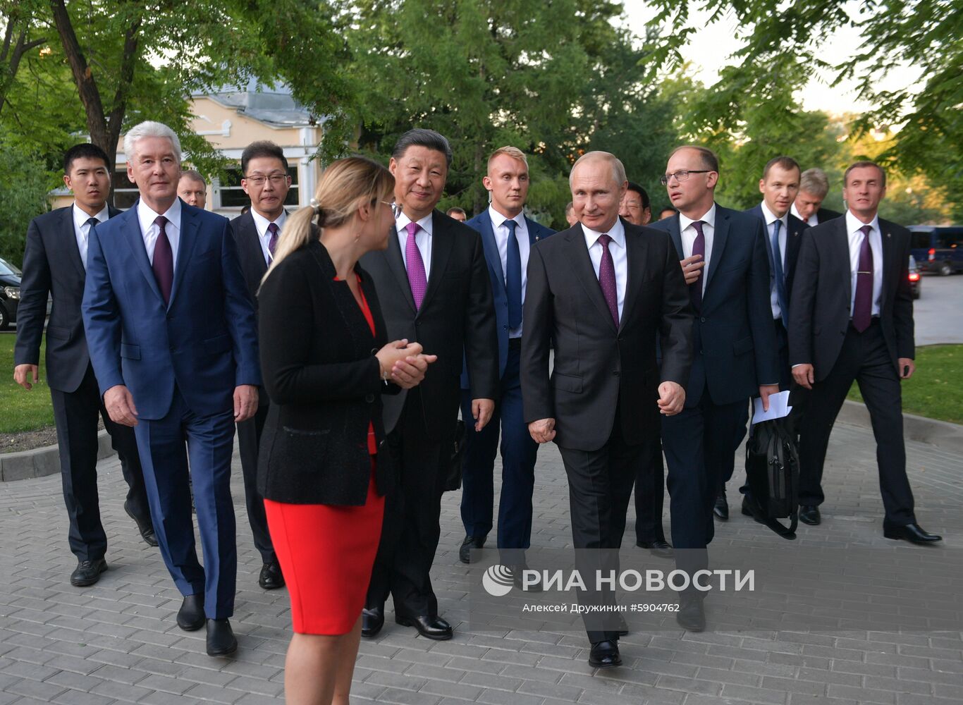 Мероприятия с участием президента РФ В. Путина в рамках государственного визита в РФ председателя КНР Си Цзиньпина