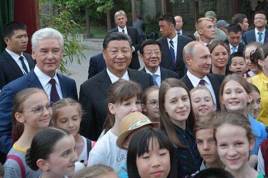 Мероприятия с участием президента РФ В. Путина в рамках государственного визита в РФ председателя КНР Си Цзиньпина