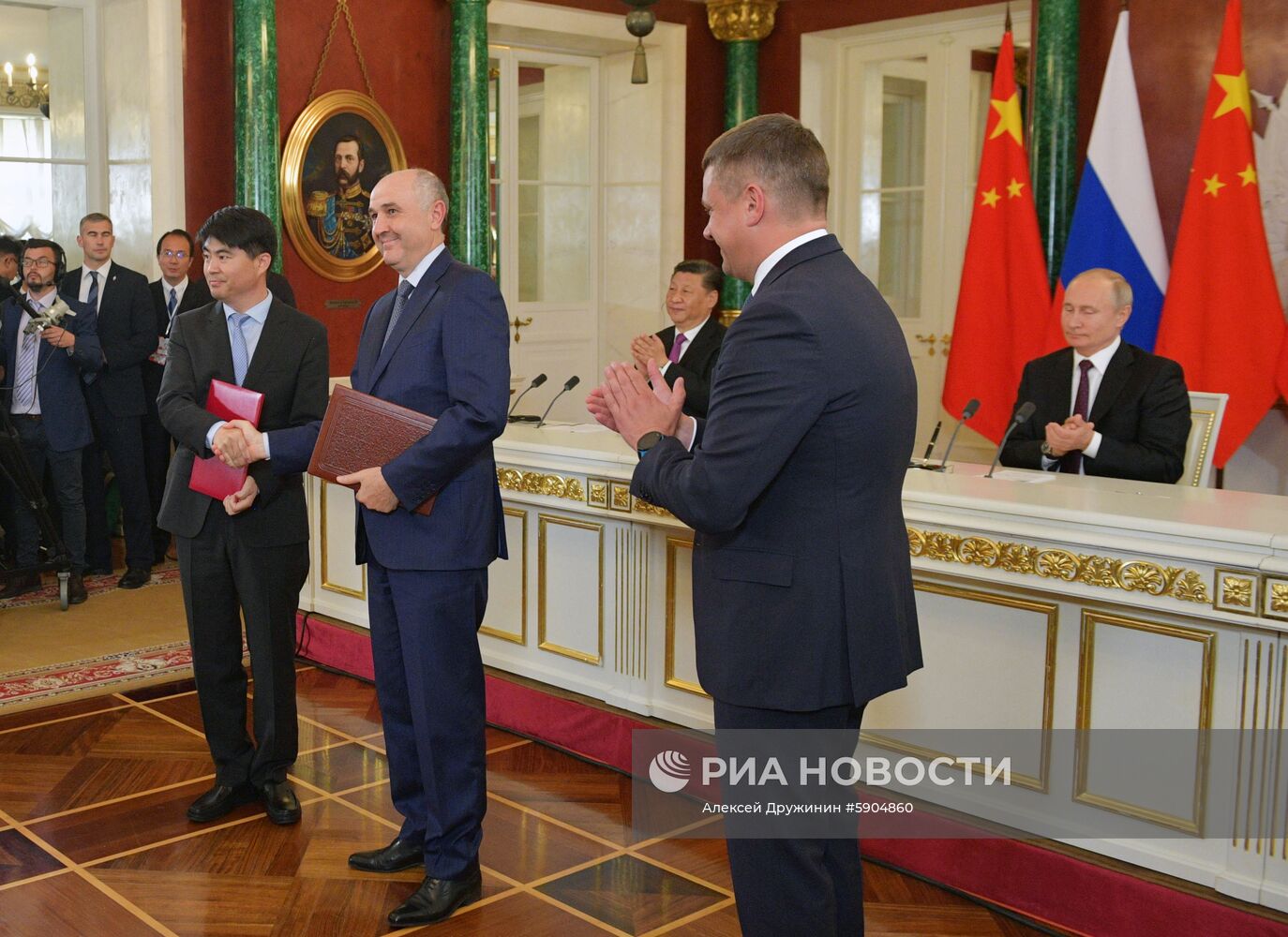 Мероприятия с участием президента РФ В. Путина в рамках государственного визита в РФ председателя КНР Си Цзиньпина