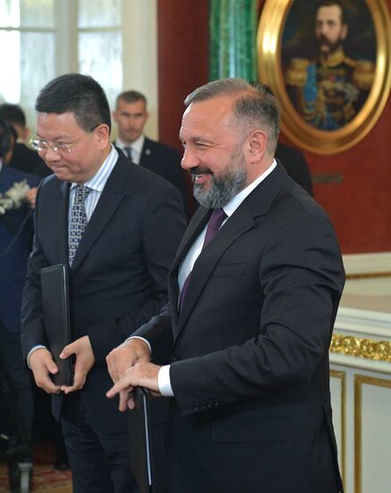 Мероприятия с участием президента РФ В. Путина в рамках государственного визита в РФ председателя КНР Си Цзиньпина