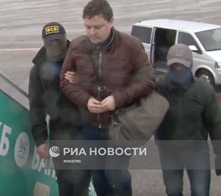 Задержание и арест К. Давыденко, обвиняемого в шпионаже в пользу СБУ