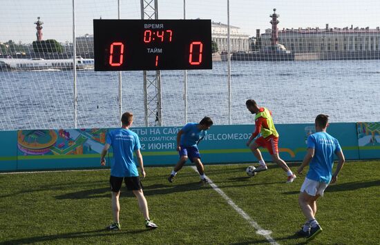 Открытие парка футбола "Евро-2020" в Санкт-Петербурге 