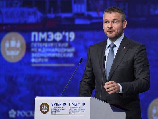 Президент РФ В. Путин на Петербургском международном экономическом форуме. День второй