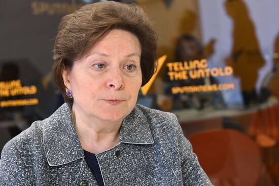 Работа стенда МИА "Россия сегодня" во второй день ПМЭФ