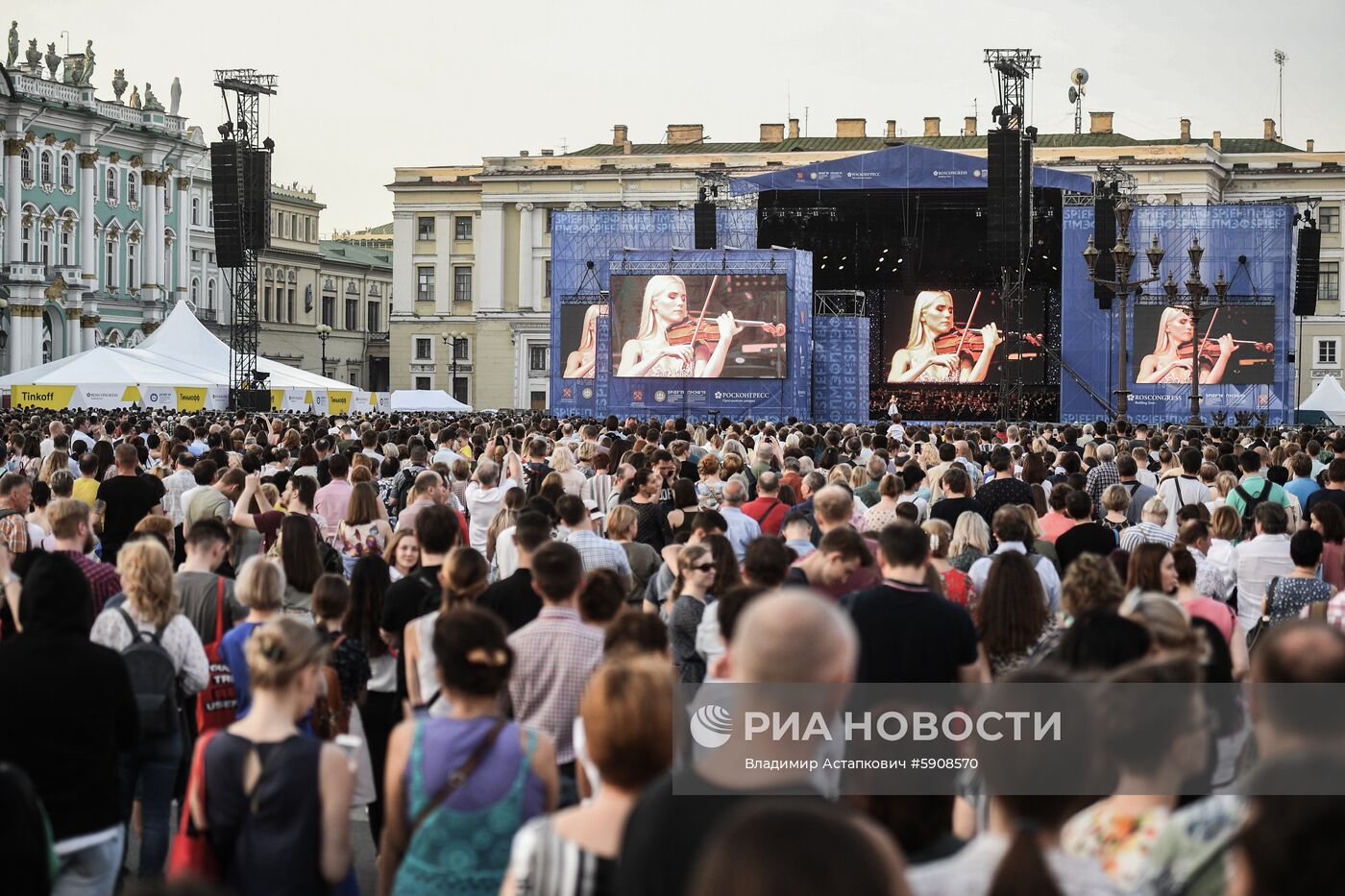 Концерт Андреа Бочелли на Дворцовой площади 