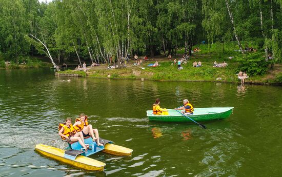 Пляжный отдых в Москве