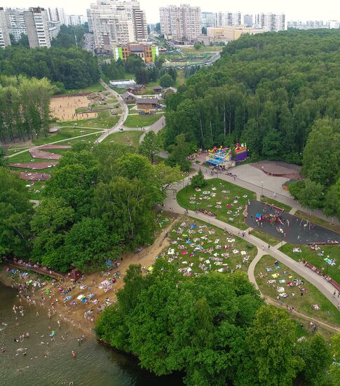 Пляжный отдых в Москве