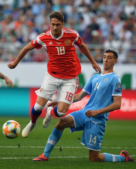 Футбол. Отборочный ЧЕ-2020. Матч Россия - Сан-Марино