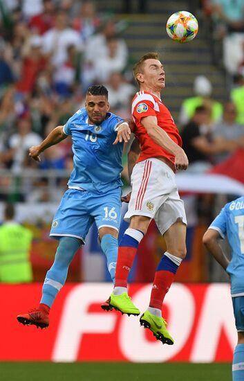 Футбол. Отборочный ЧЕ-2020. Матч Россия - Сан-Марино