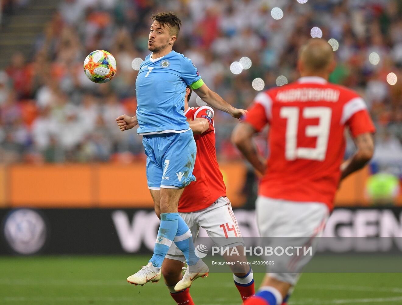 Футбол. Отборочный ЧЕ-2020. Матч Россия - Сан-Марино
