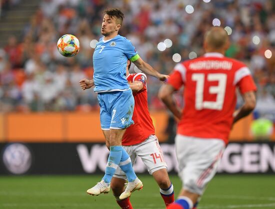 Футбол. Отборочный ЧЕ-2020. Матч Россия - Сан-Марино