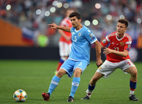 Футбол. Отборочный ЧЕ-2020. Матч Россия - Сан-Марино