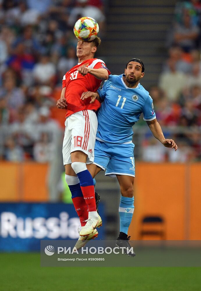 Футбол. Отборочный ЧЕ-2020. Матч Россия - Сан-Марино