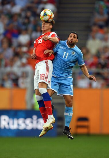 Футбол. Отборочный ЧЕ-2020. Матч Россия - Сан-Марино