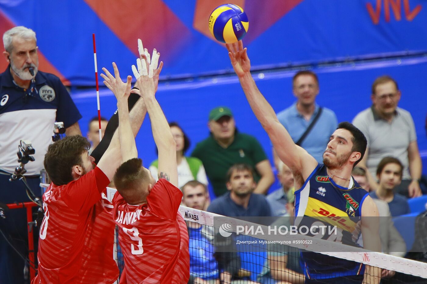 Волейбол. Мужчины. Этап Лиги Наций. Матч Россия - Италия