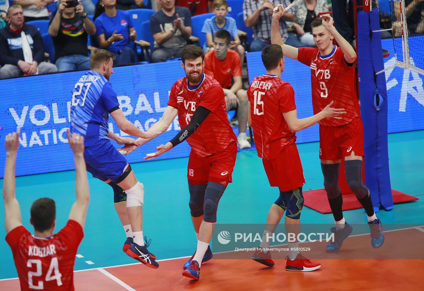 Волейбол. Мужчины. Этап Лиги Наций. Матч Россия - Италия