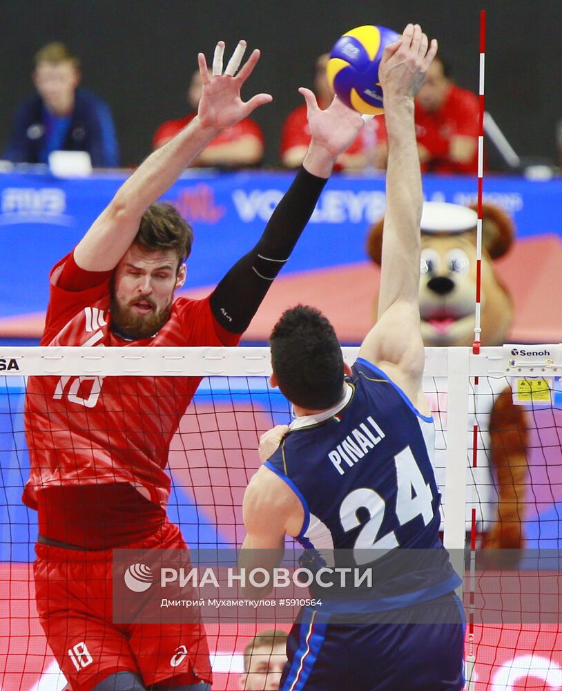 Волейбол. Мужчины. Этап Лиги Наций. Матч Россия - Италия