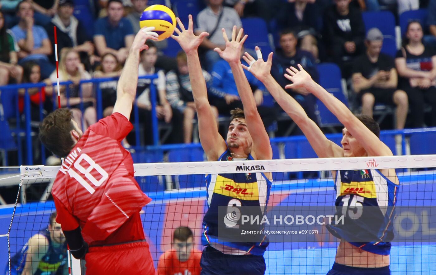 Волейбол. Мужчины. Этап Лиги Наций. Матч Россия - Италия