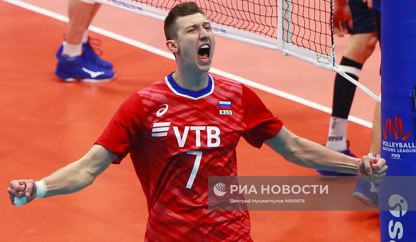 Волейбол. Мужчины. Этап Лиги Наций. Матч Россия - Италия