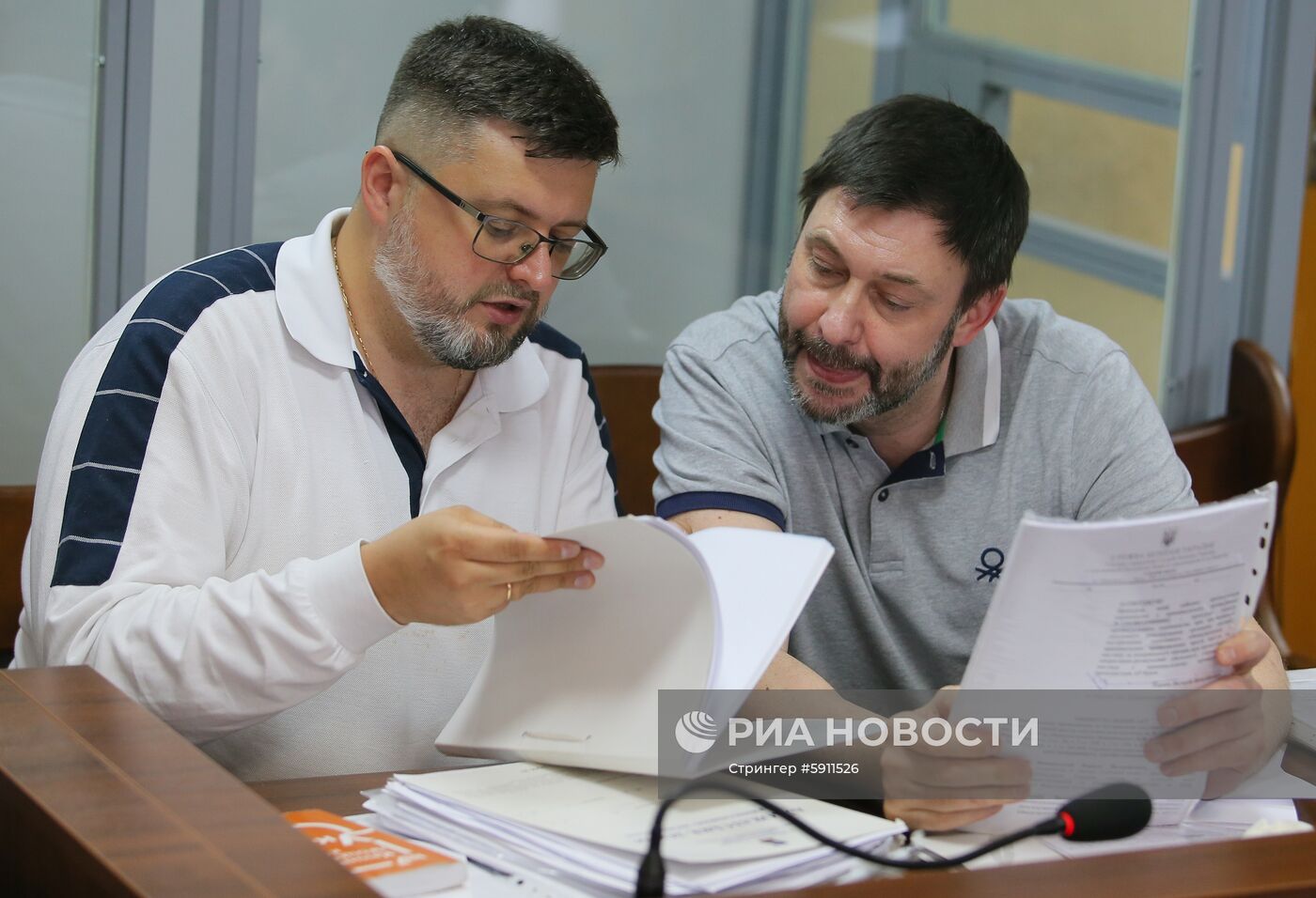 Заседание суда по делу журналиста К. Вышинского в Киеве