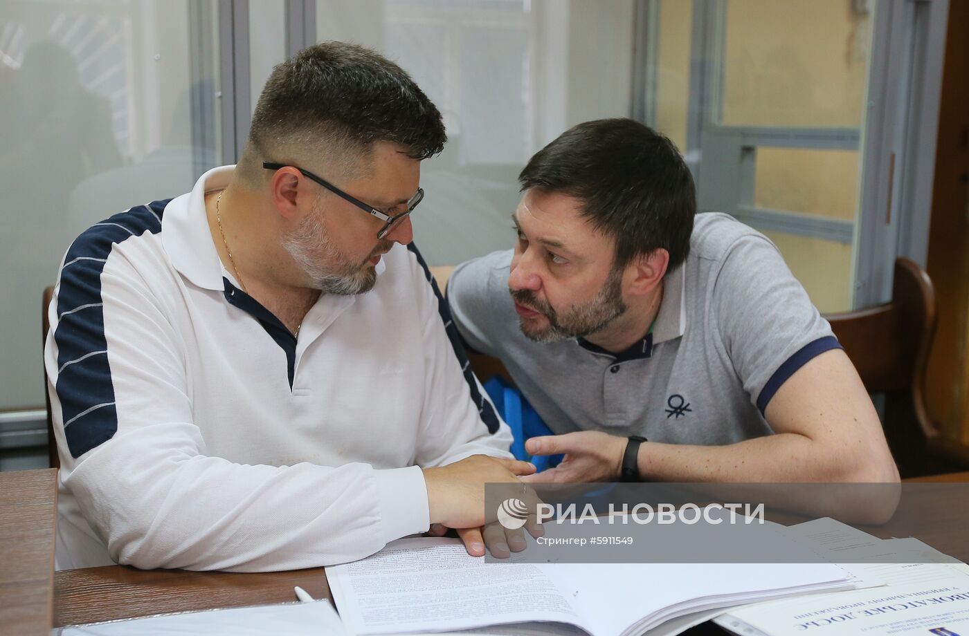 Заседание суда по делу журналиста К. Вышинского в Киеве