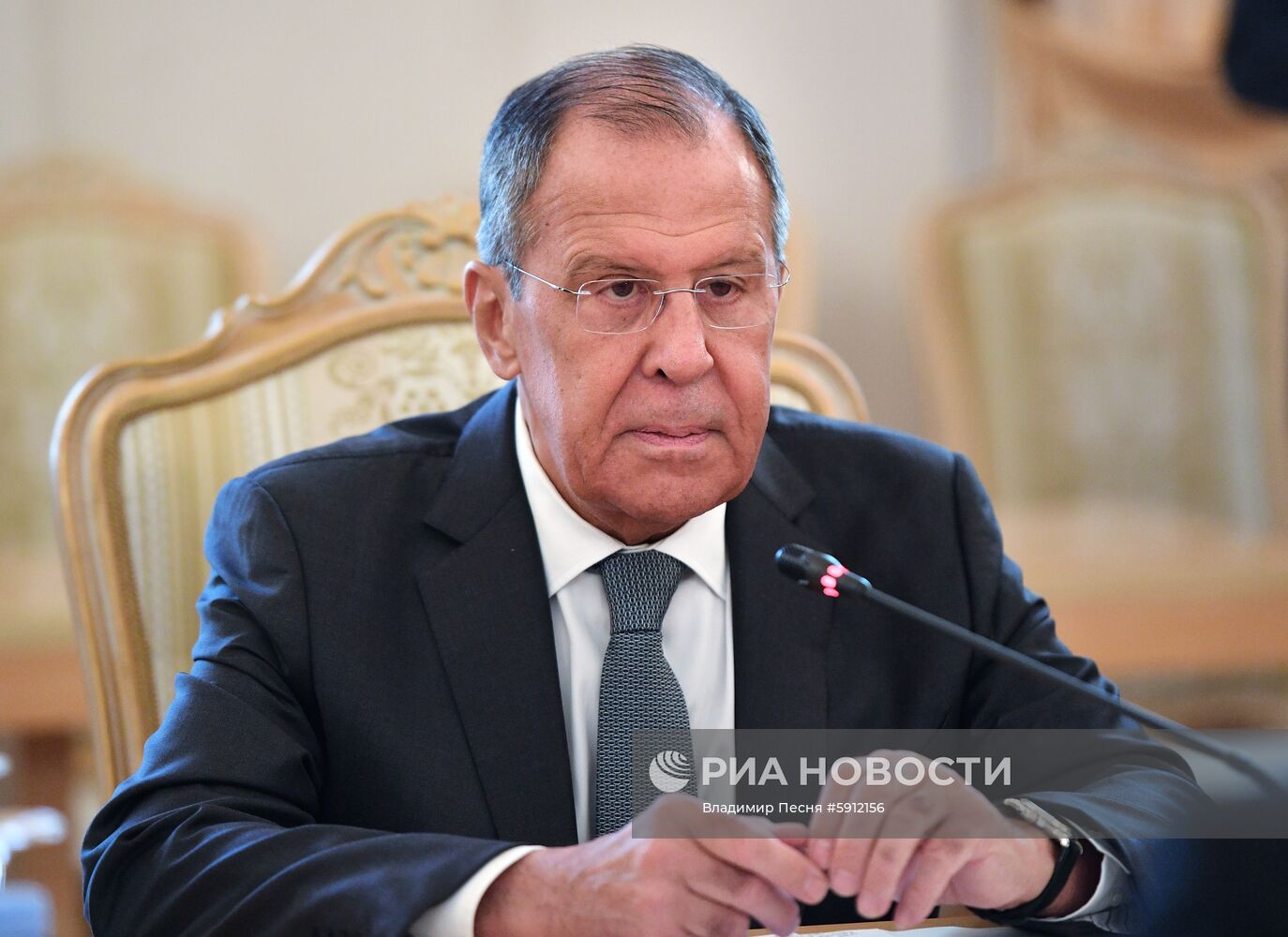 Встреча глав МИД РФ и Гренады С. Лаврова и П. Дэвида