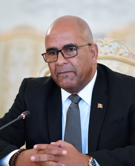 Встреча глав МИД РФ и Гренады С. Лаврова и П. Дэвида