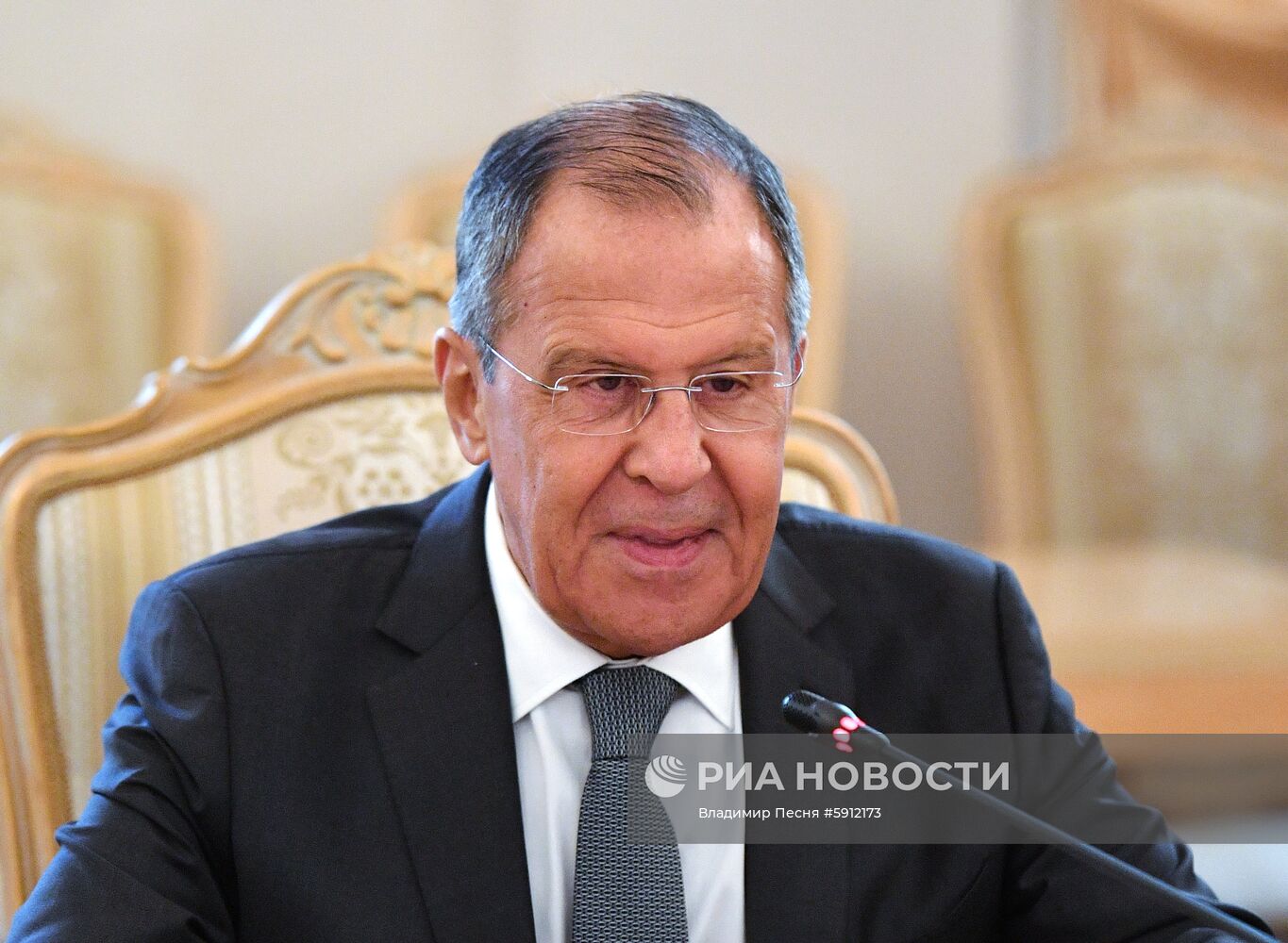 Встреча глав МИД РФ и Гренады С. Лаврова и П. Дэвида