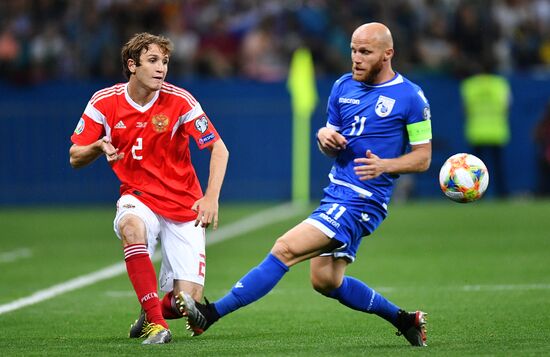 Футбол. Отборочный ЧЕ-2020. Матч Россия - Кипр