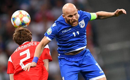 Футбол. Отборочный ЧЕ-2020. Матч Россия - Кипр