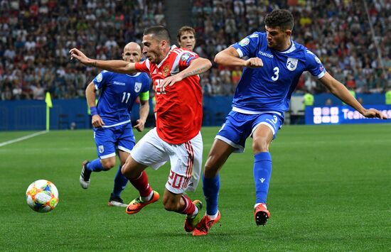Футбол. Отборочный ЧЕ-2020. Матч Россия - Кипр