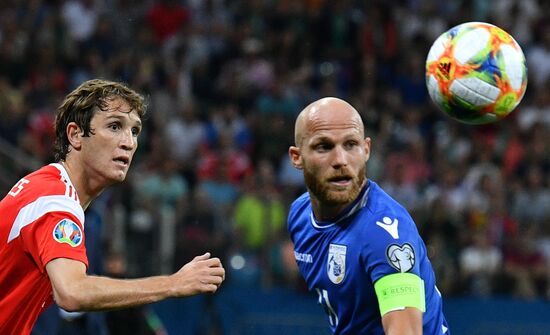 Футбол. Отборочный ЧЕ-2020. Матч Россия - Кипр