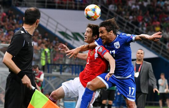 Футбол. Отборочный ЧЕ-2020. Матч Россия - Кипр