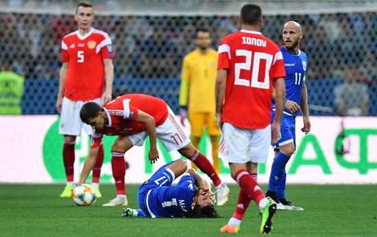 Футбол. Отборочный ЧЕ-2020. Матч Россия - Кипр