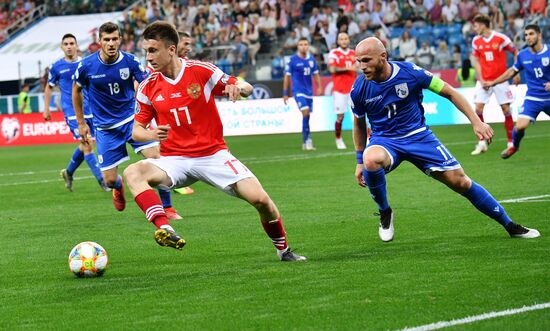 Футбол. Отборочный ЧЕ-2020. Матч Россия - Кипр