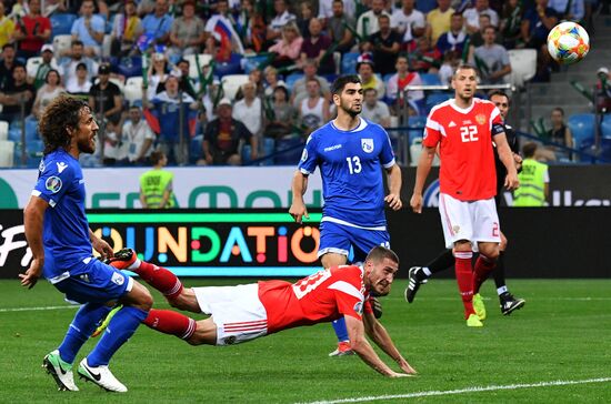 Футбол. Отборочный ЧЕ-2020. Матч Россия - Кипр