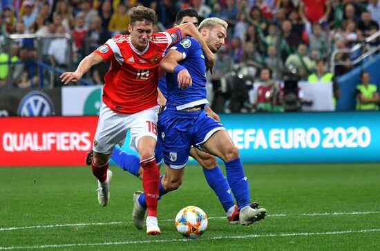 Футбол. Отборочный ЧЕ-2020. Матч Россия - Кипр