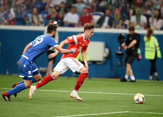 Футбол. Отборочный ЧЕ-2020. Матч Россия - Кипр