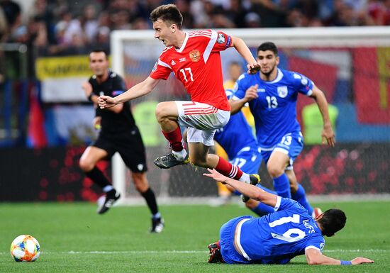 Футбол. Отборочный ЧЕ-2020. Матч Россия - Кипр