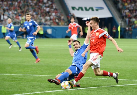 Футбол. Отборочный ЧЕ-2020. Матч Россия - Кипр