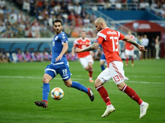 Футбол. Отборочный ЧЕ-2020. Матч Россия - Кипр